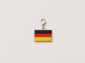 Germany flag charm, silver